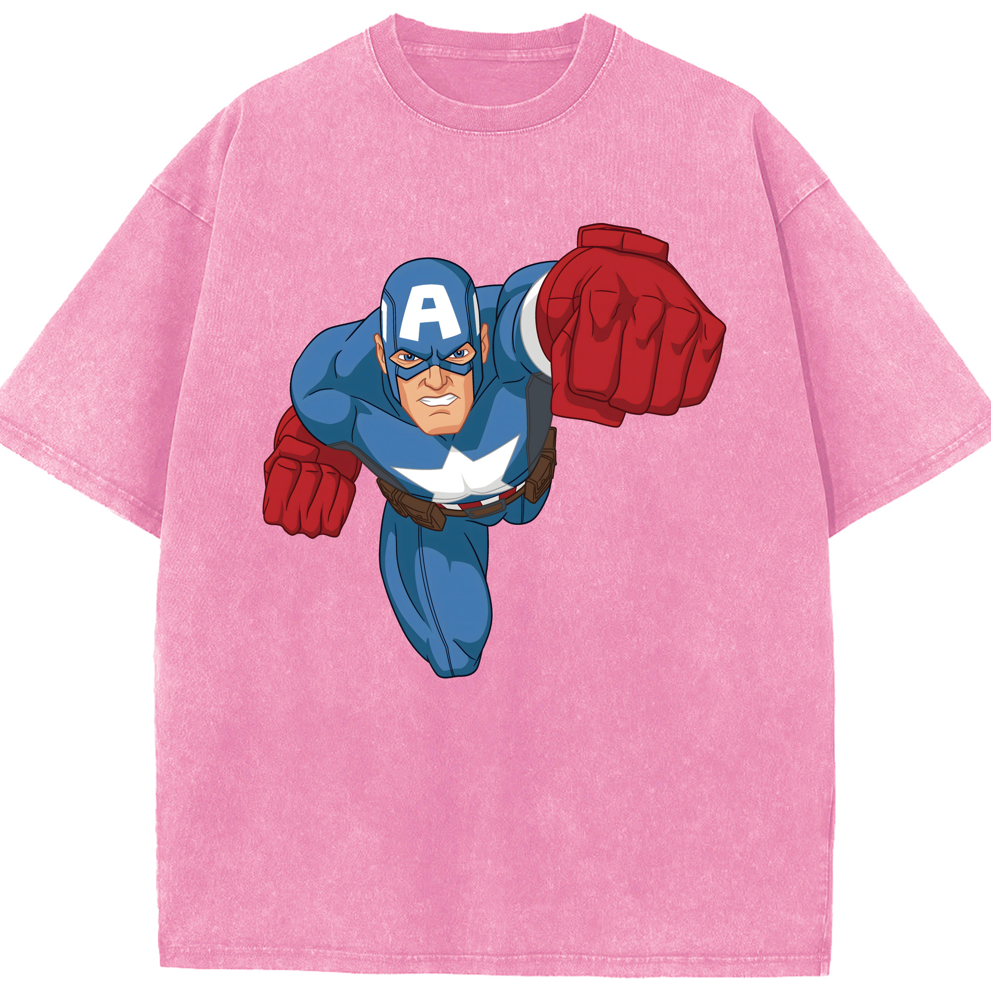 （画像用） アベンジャーズ The Avengers 綿100% ヴィンテージ風 半袖Tシャツ（フロントプリント）